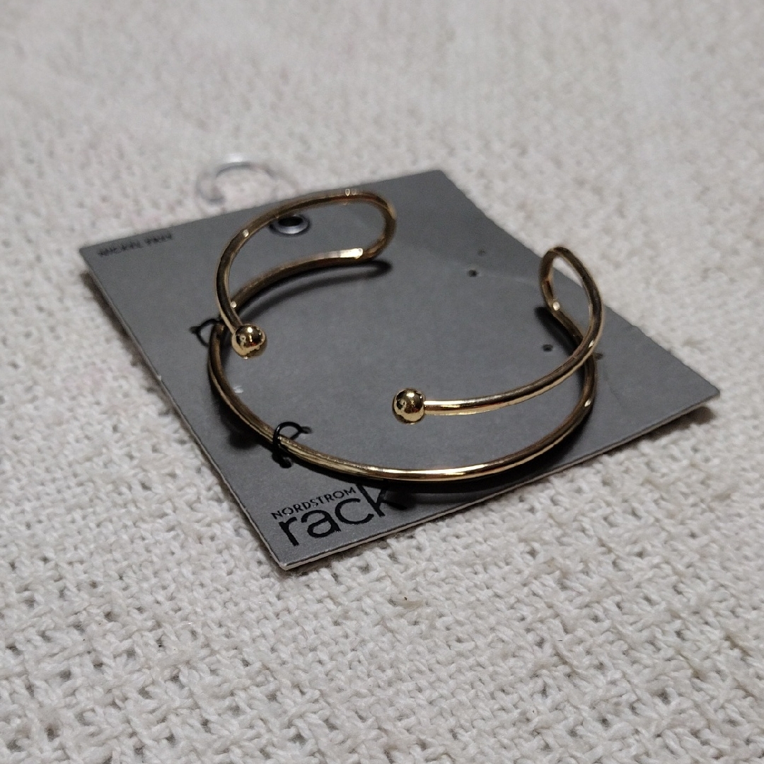 Nwt Nordstrom Rack Gold Open Cuff Bracelet Nickel Free 16$